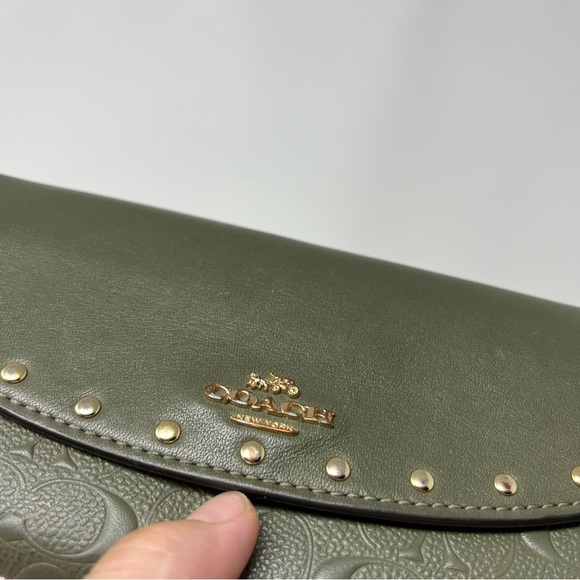 Coach Slim Envelope Wallet With Rivets - Picture 12 of 13
